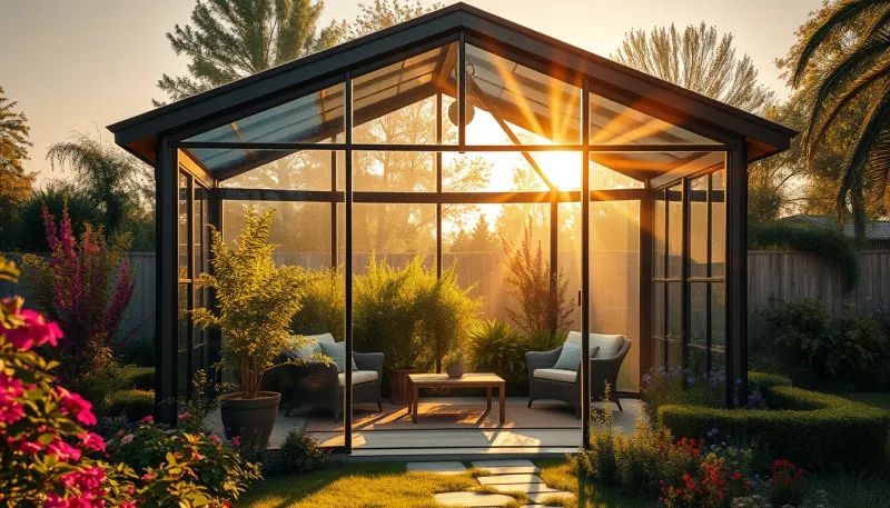 Abri vitré : comment illuminer votre espace extérieur